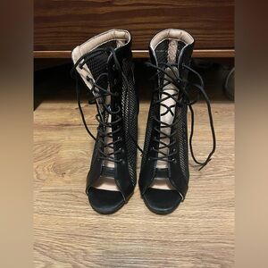 High Heels Sandals Peep Toe Boots Stilettos Jazz Dance Shoes Size 40 (US 9)